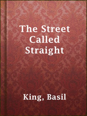 The Street Called Straight - ebook